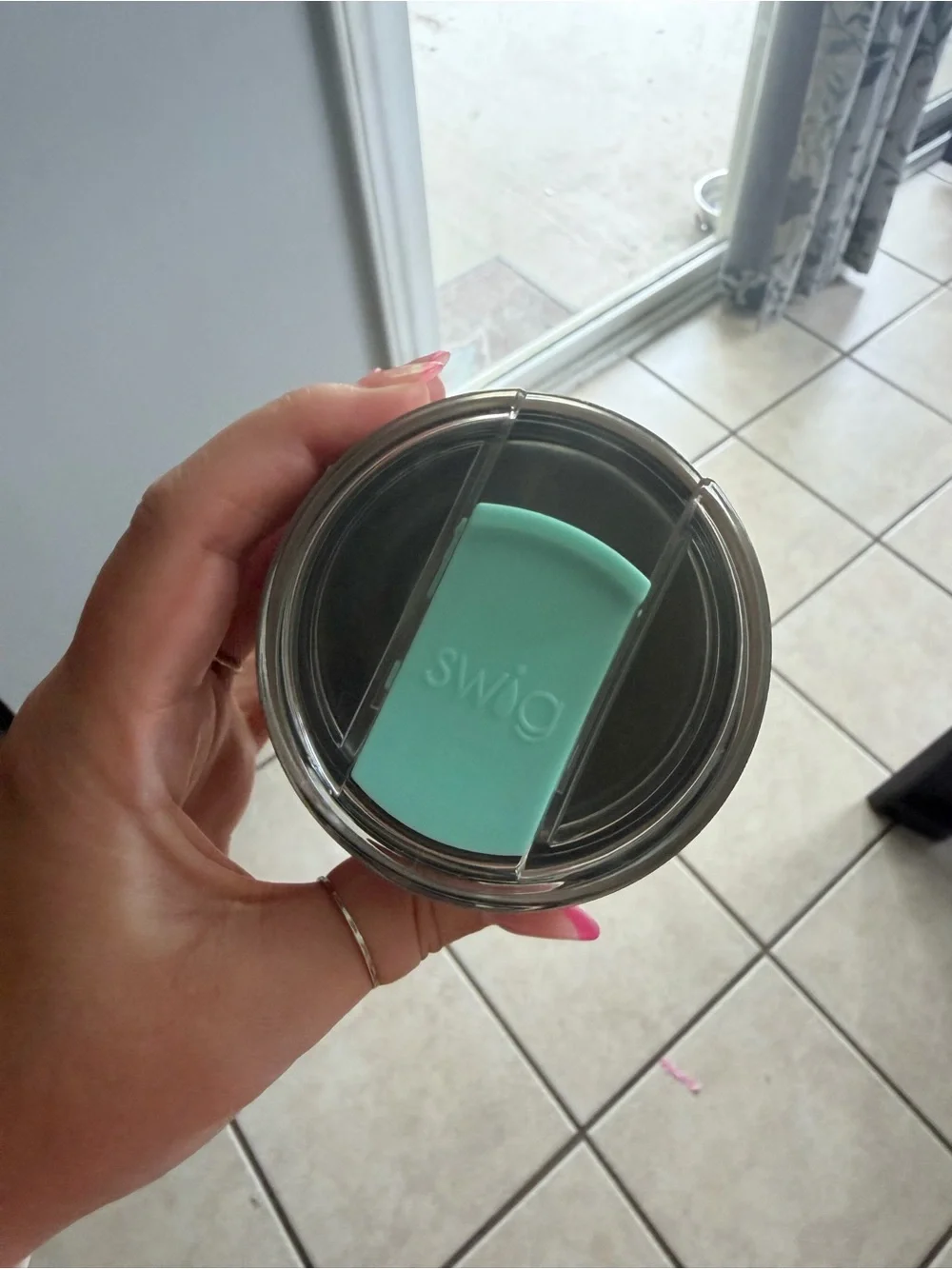S'wag Pastel Floral Insulated Tumbler - Mint Multi
